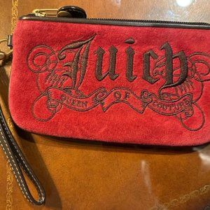 Vintage Juicy Couture Wristlet in Burgundy